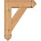 Ekena Millwork Traditional Arts and Crafts Smooth Bracket w/ Offset Brace, Western Red Cedar, 5 1/2"W x 16"D x 20"H BKT0604X16X20TRA03SWR - alternate 2
